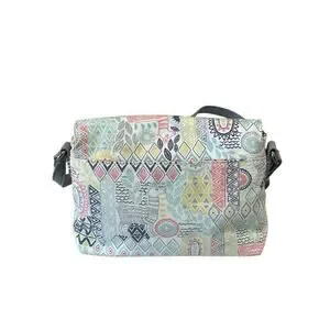 Sakroots Pacific Mini Crossbody Bag - Cotton Canvas With Artistic Print, Fold Over Flap, Multiple Pockets